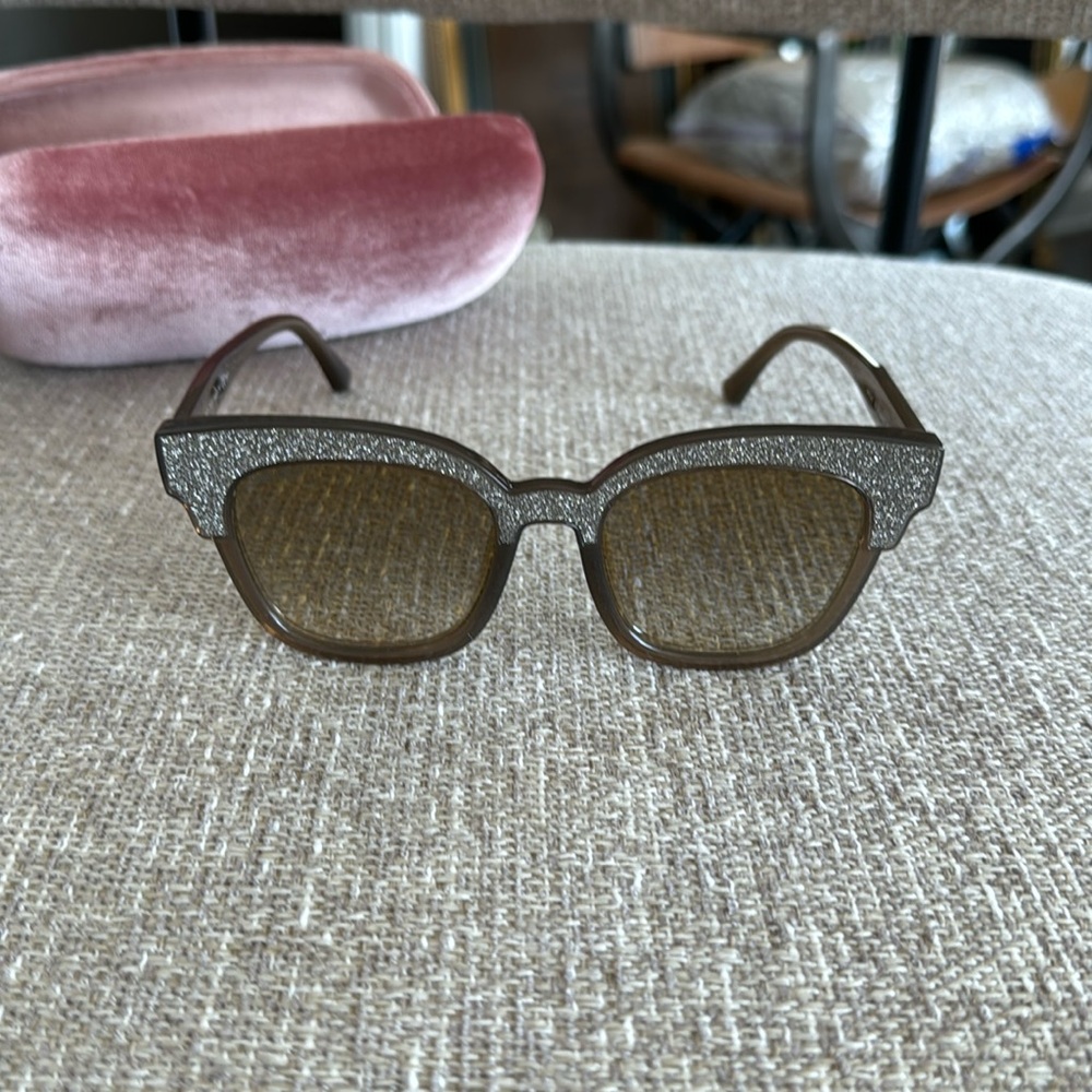 Jimmy Choo Brown Sunglasses Modern Design
